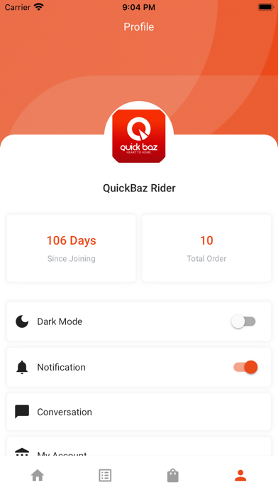 QuickBaz Rider Screenshot