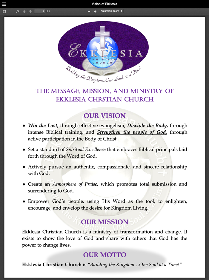 Ekklesia Christian Church