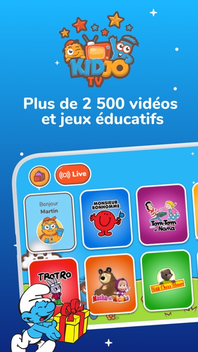 Screenshot #1 pour Kidjo TV Dessins Animés & jeux