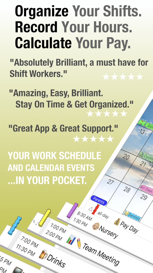 #1. ShiftLife Organizer (iOS) Podle: OvalKey Ltd.