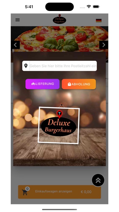 Deluxe Pizza Und Burgerhaus Screenshot