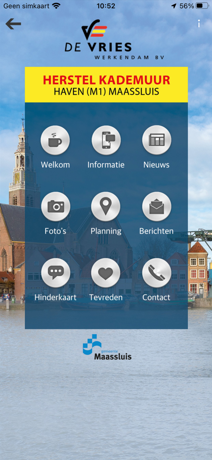Herstel kade Haven Maassluis