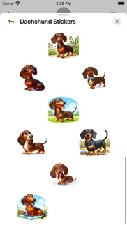 dachshund stickers iphone screenshot 2