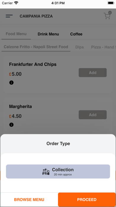 CAMPANIA PIZZA Screenshot
