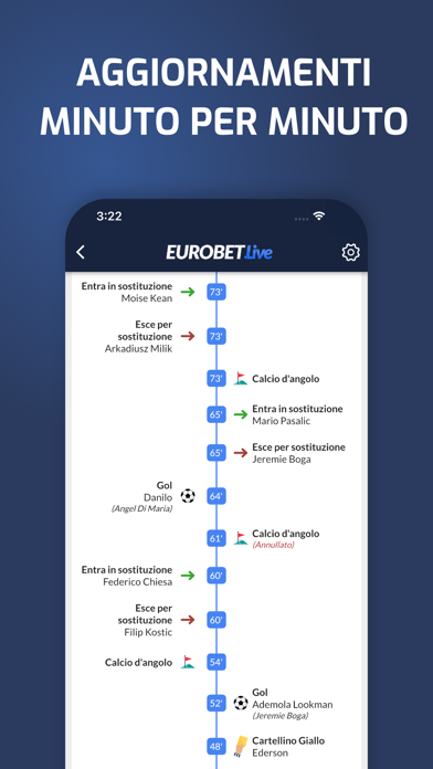 Eurobet Live - Risultati sport Screenshot
