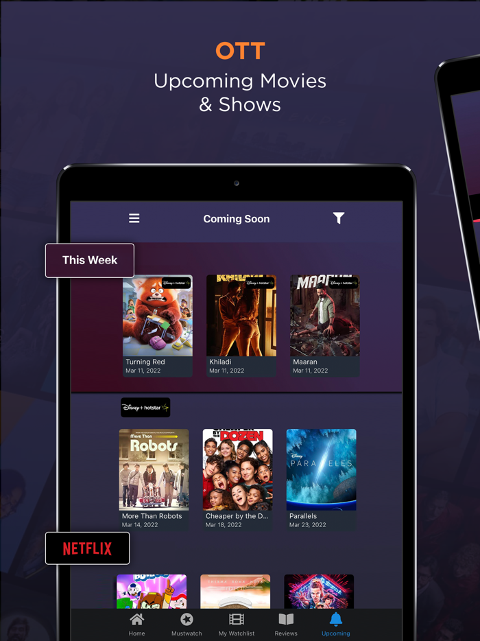 OTT Watchlist – Movie Tracker
