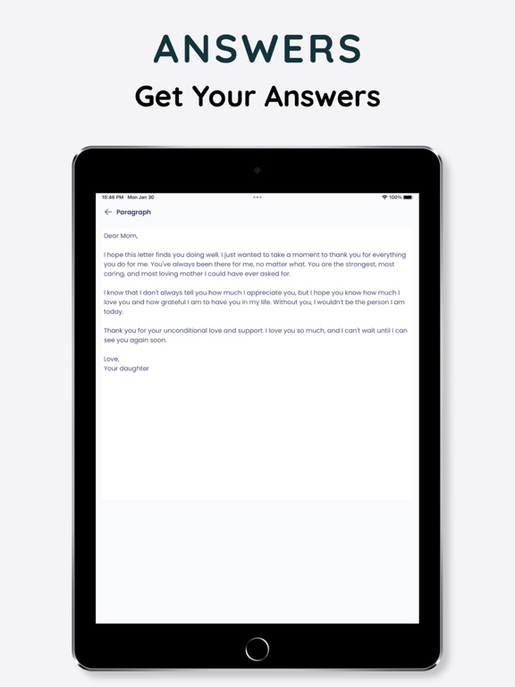 ParagraphAI for AI Assistant iPad screenshot 3 - Productivity app
