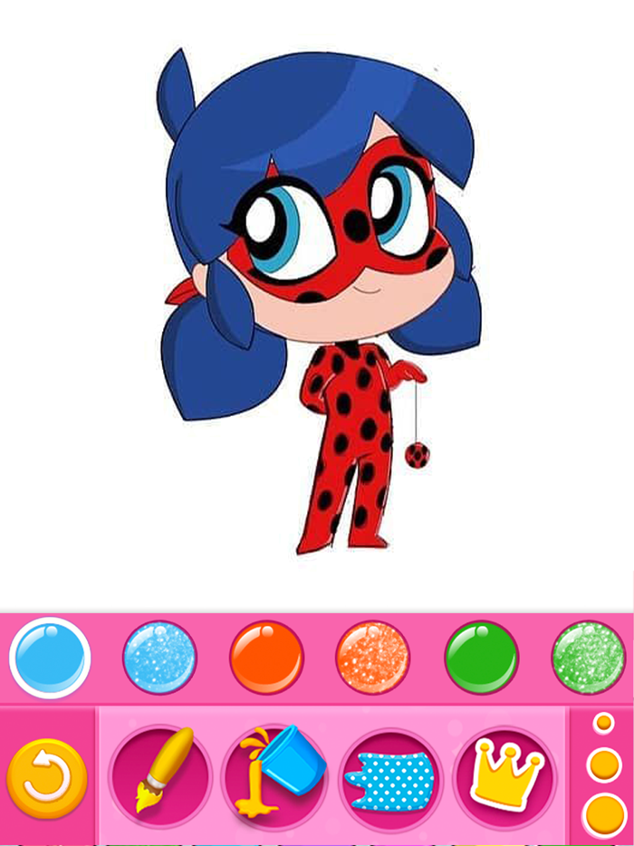 Ladybug Coloring and Magic Block