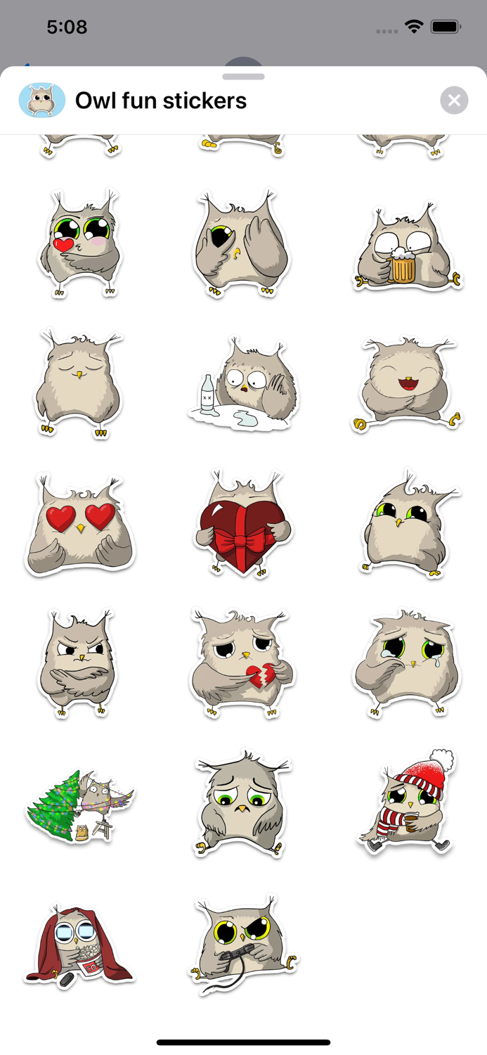 Owl emoji - Funny stickers
