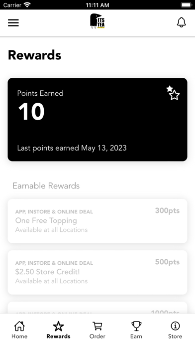 Its Tea Canada Rewards Screenshot