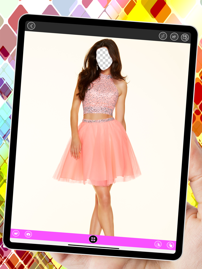 Prom Short Dress Photo Montage