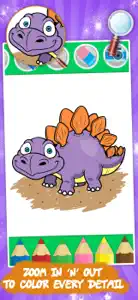 Best coloring book : Dinosaurs screenshot #1 for iPhone