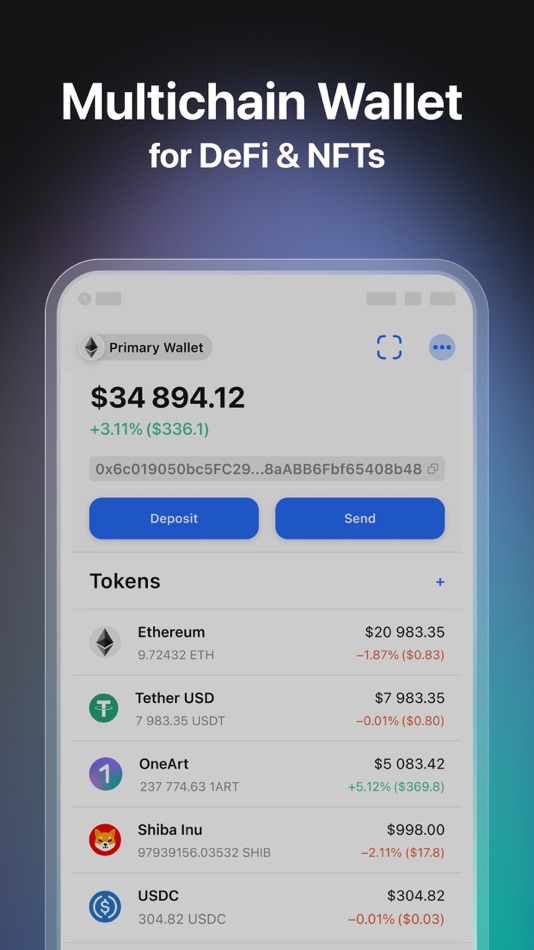 #1. OneArt: Web3 Wallet & Browser (iOS) 由: OneArt Digital OU
