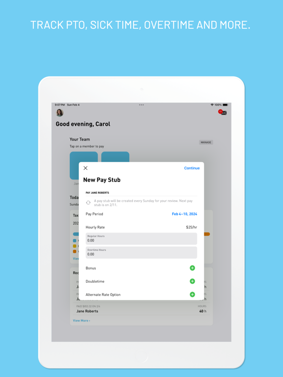 Nest Payroll iPad screenshot 5 - Finance app