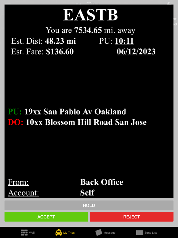 SilverRide Driver iPad screenshot 4 - Travel app