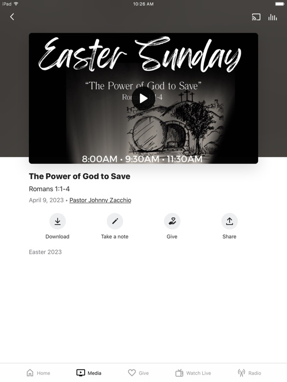 CC Grace and Truth iPad screenshot 3 - Lifestyle app