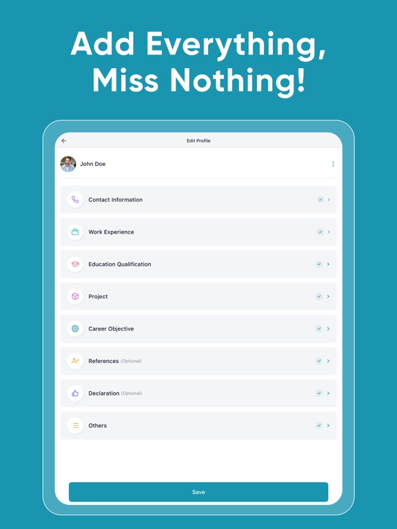 Screenshot #6 pour Resume Maker & CV Builder