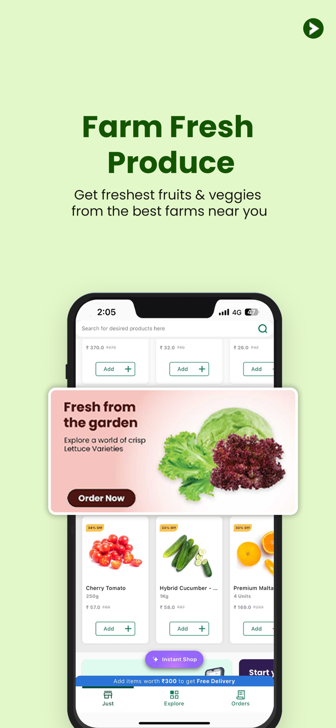 JUST Fresh  Fruit and Vegetable