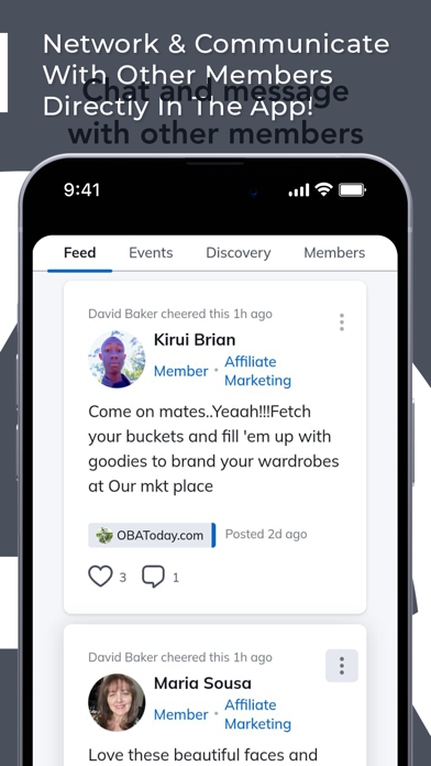 Online Business App Screenshot