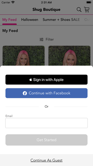 Shug Boutique Screenshot