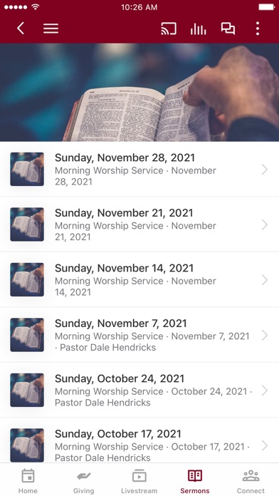 Shady Grove Baptist Church Screenshot