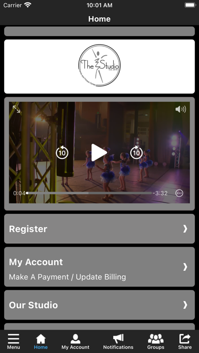 Studio Dance & Fitness Center Screenshot