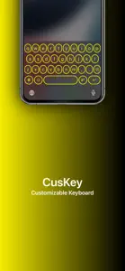 CusKey Customizable Keyboard screenshot #1 for iPhone
