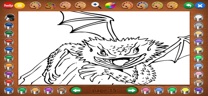 Dragon Attack Coloring Book