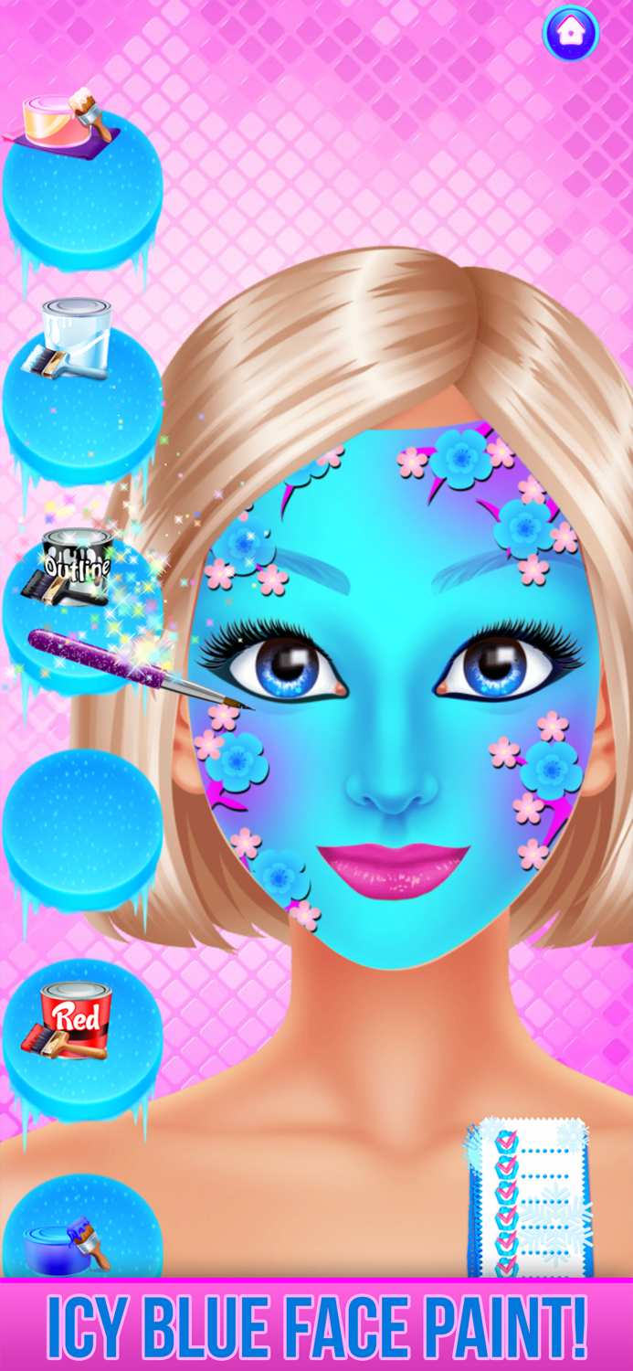 Ice Princess Face Paint Salon
