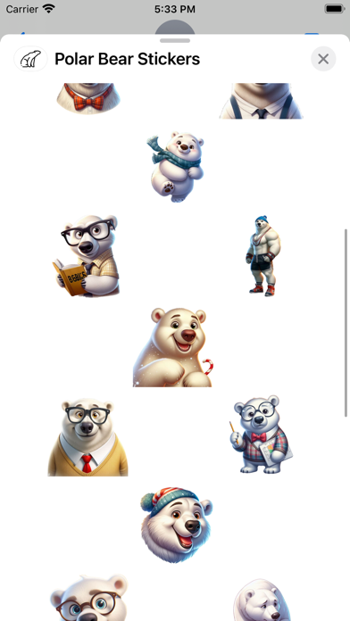 Screenshot #2 pour Polar Bear Stickers