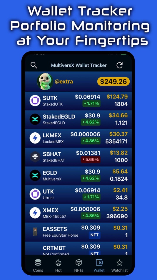#3. MultiversX Tracker (iOS) By: CREATIVE STAR SOFT SRL