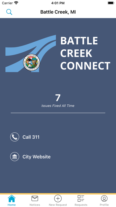 Battle Creek MI 311 Screenshot