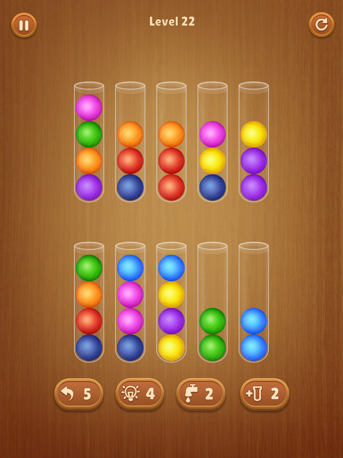 Color Ball Sort Wooden Puzzle