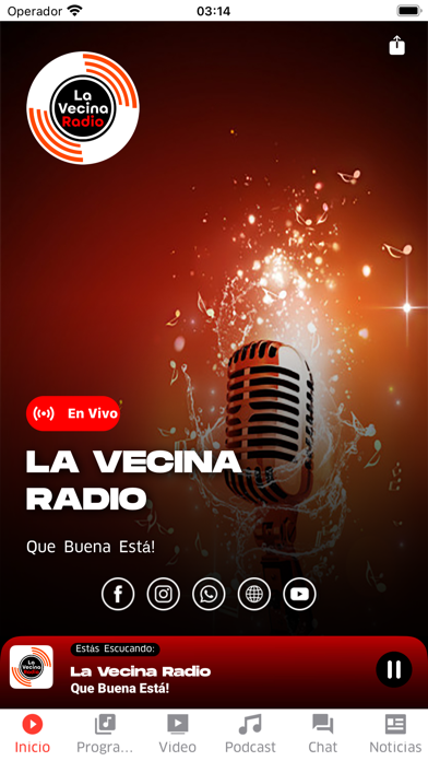 La Vecina Radio Screenshot