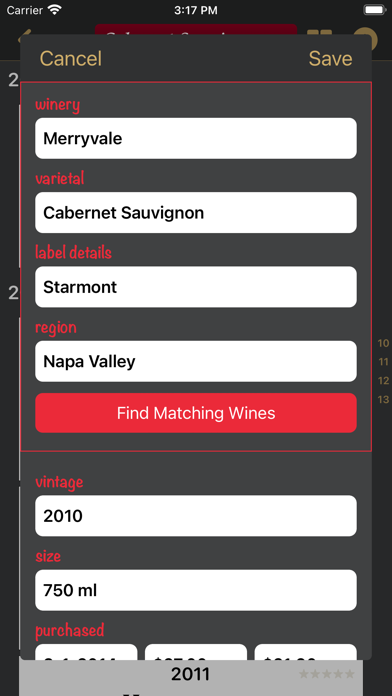 Bottles - Wine Cellar Manager Screenshot