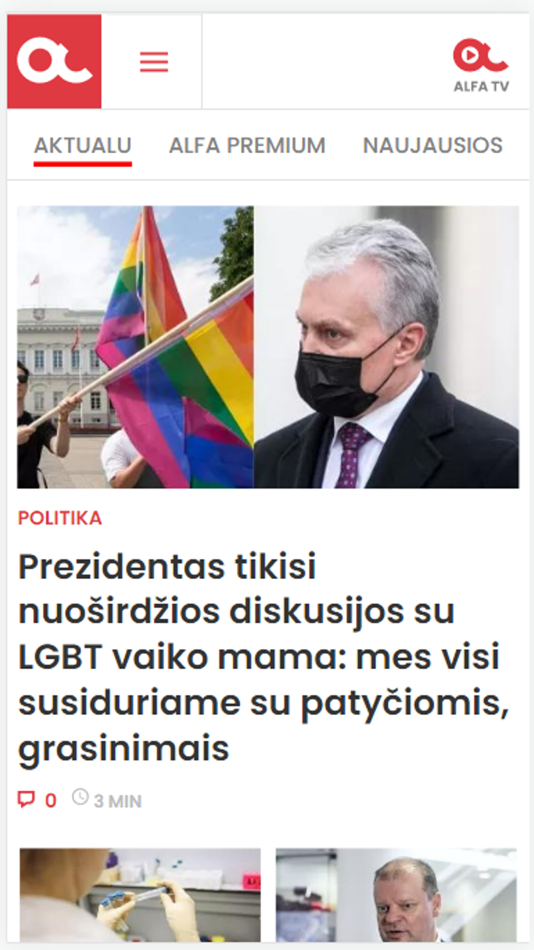 #1. AlfaLT (iOS) 由: Naujienu centras