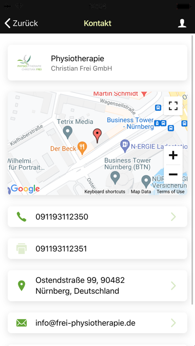 Frei Physiotherapie Screenshot