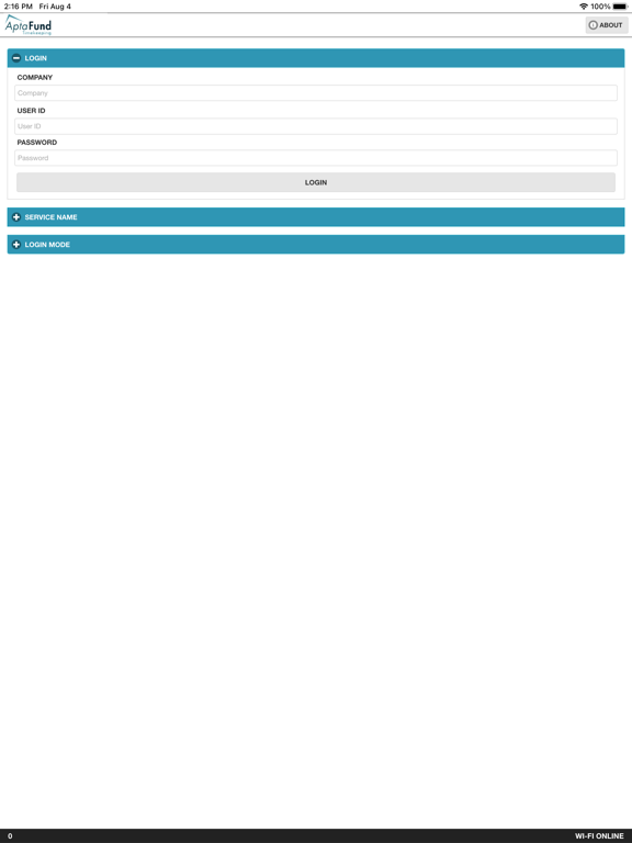 AptaFund Timekeeping