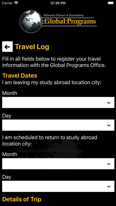TravelSafe - Global Programs Screenshot