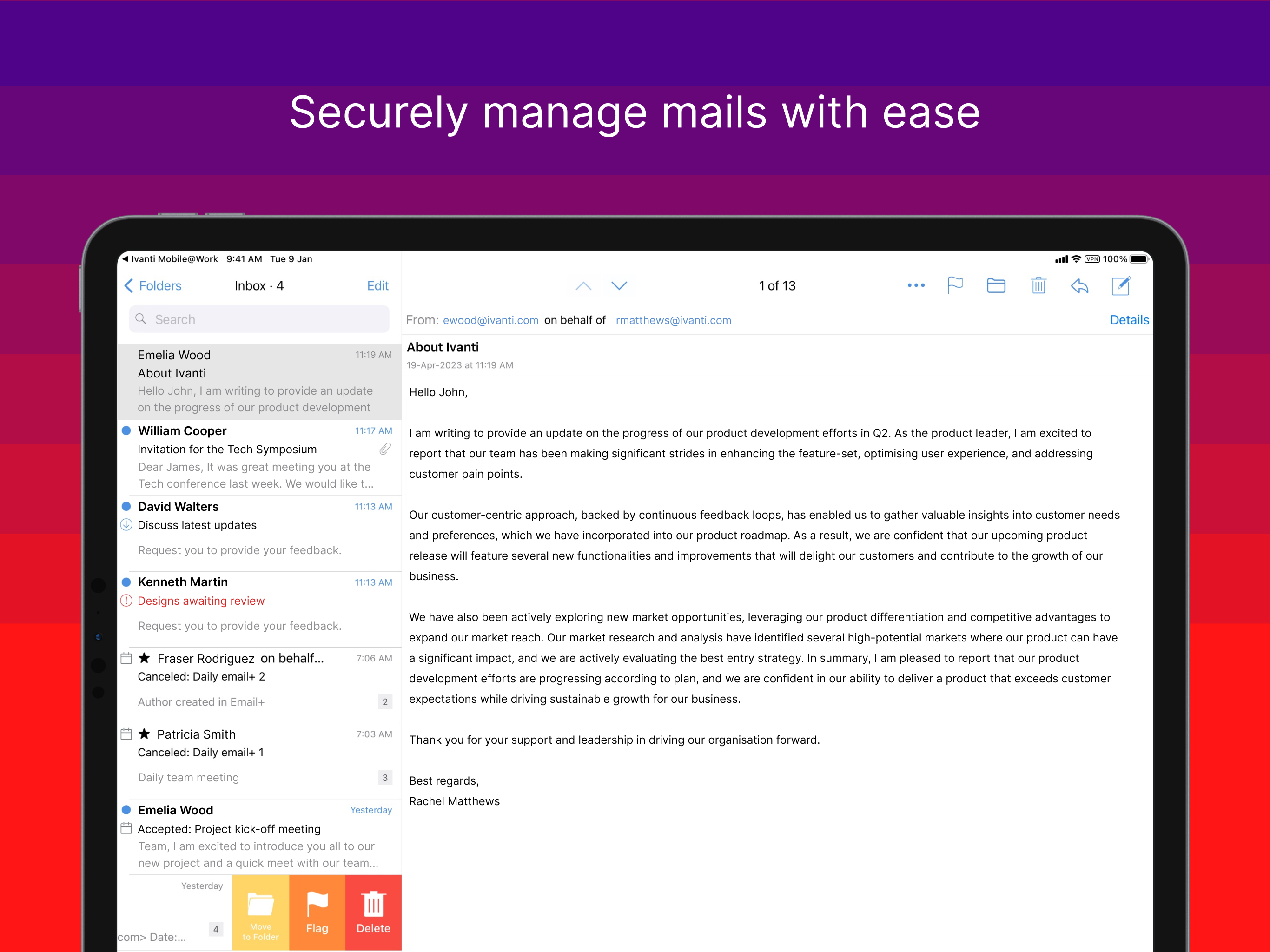 Ivanti Email+ screenshot 7