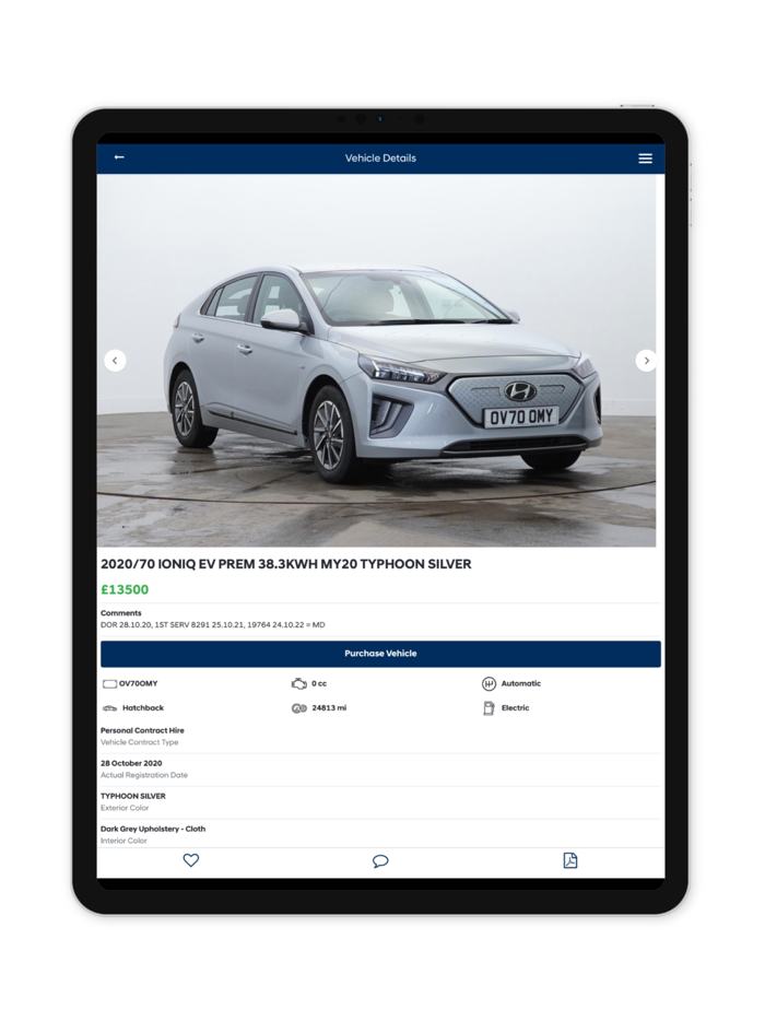 Hyundai Dealer Purchasing App