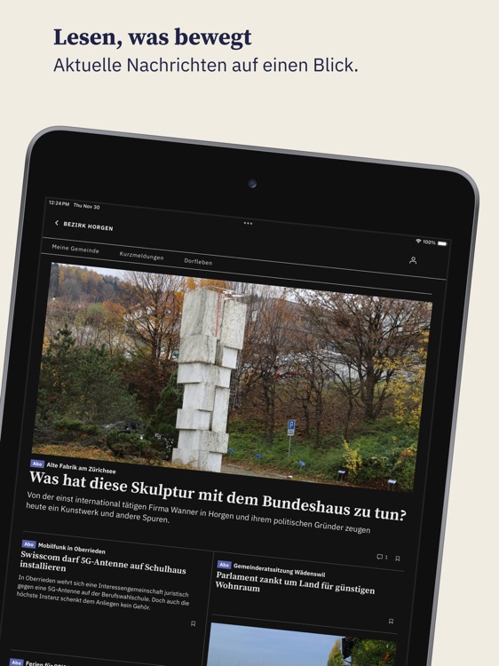 Zürichsee-Zeitung - Tablet