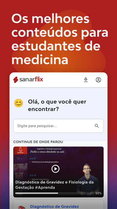 SanarFlix - Estudar Medicina Screenshot