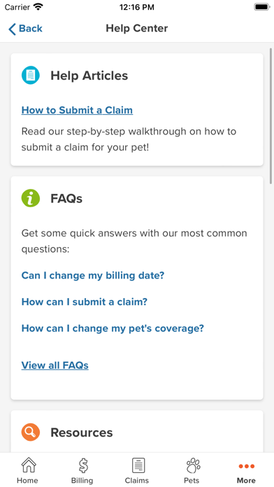 ASPCA Pet Health Insurance Screenshot