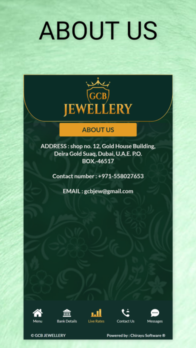 GCB JEWELLERY Screenshot