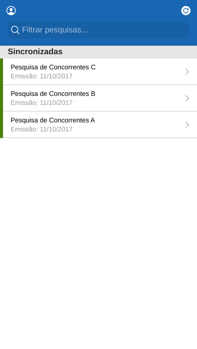 Pesquisa Concorrentes Screenshot