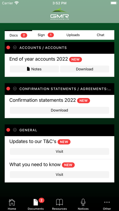 GMR Accountants Screenshot