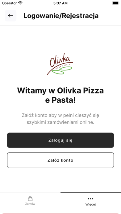 Olivka pizza e pasta Screenshot