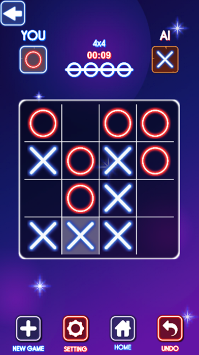 Tic Tac Toe Neon - 2 Player Screenshot