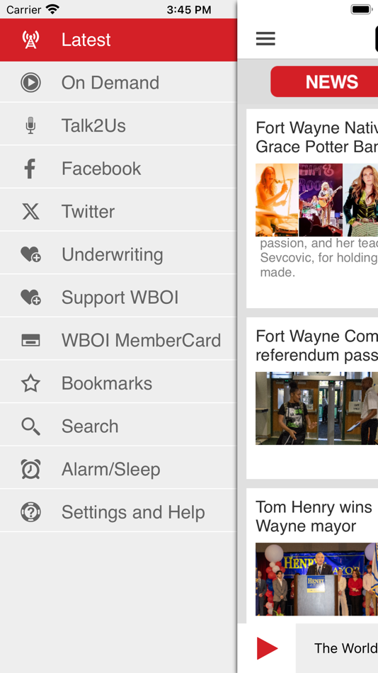 #3. WBOI Public Radio App (iOS) 由: Public Broadcasting Co of Northeast Indiana, Inc